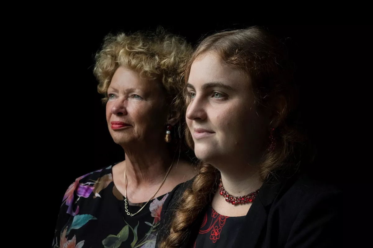 Nan en Merel, moeder en dochter